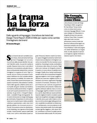 La trama ha la forza dell'immagine